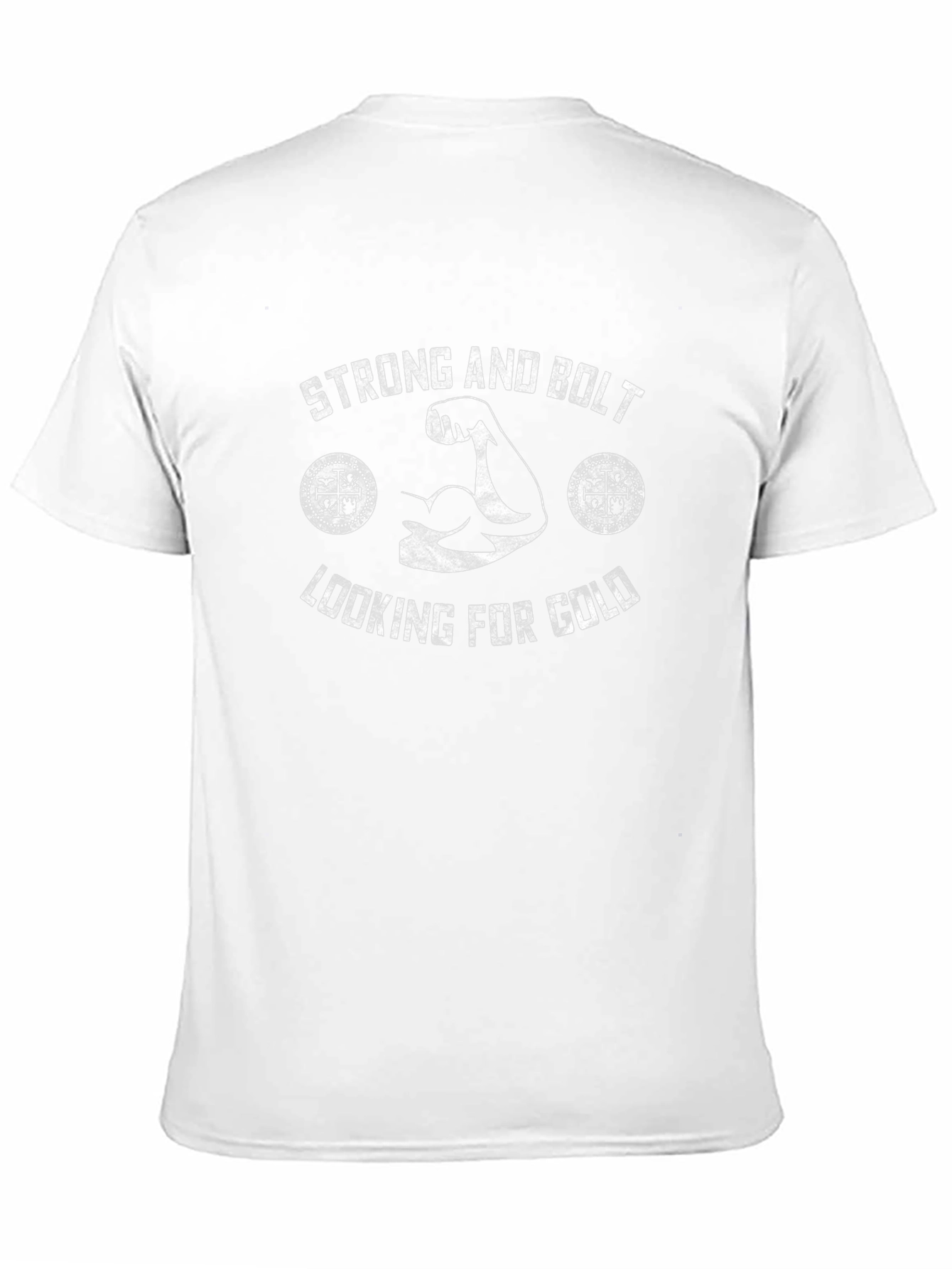 Strong and Bolt T-Shirt Looking for Gold
