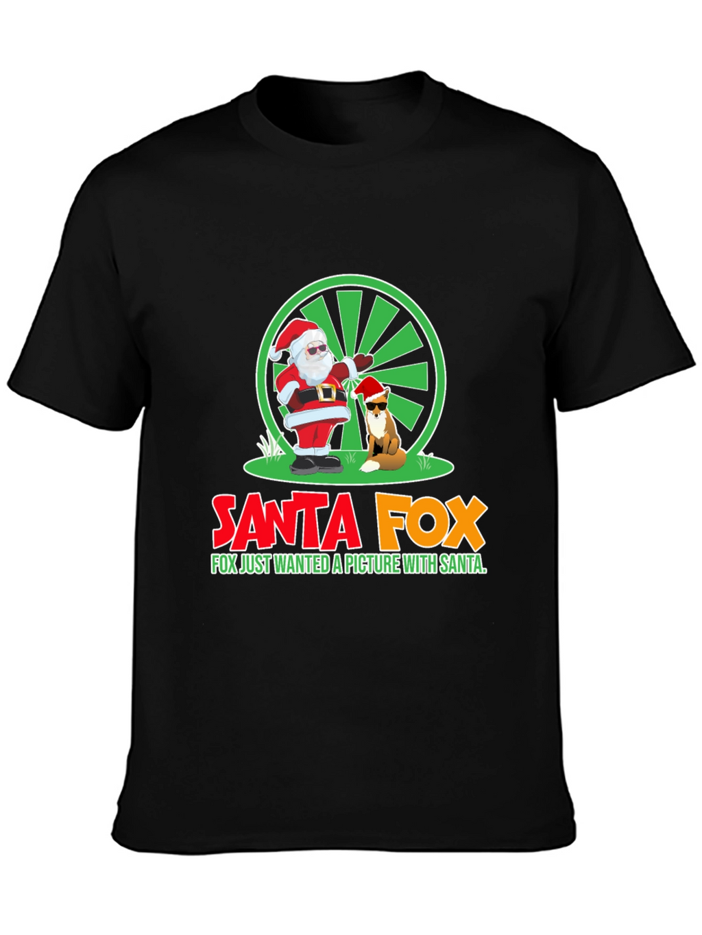 Santa Fox T-Shirt - Holiday Fun!