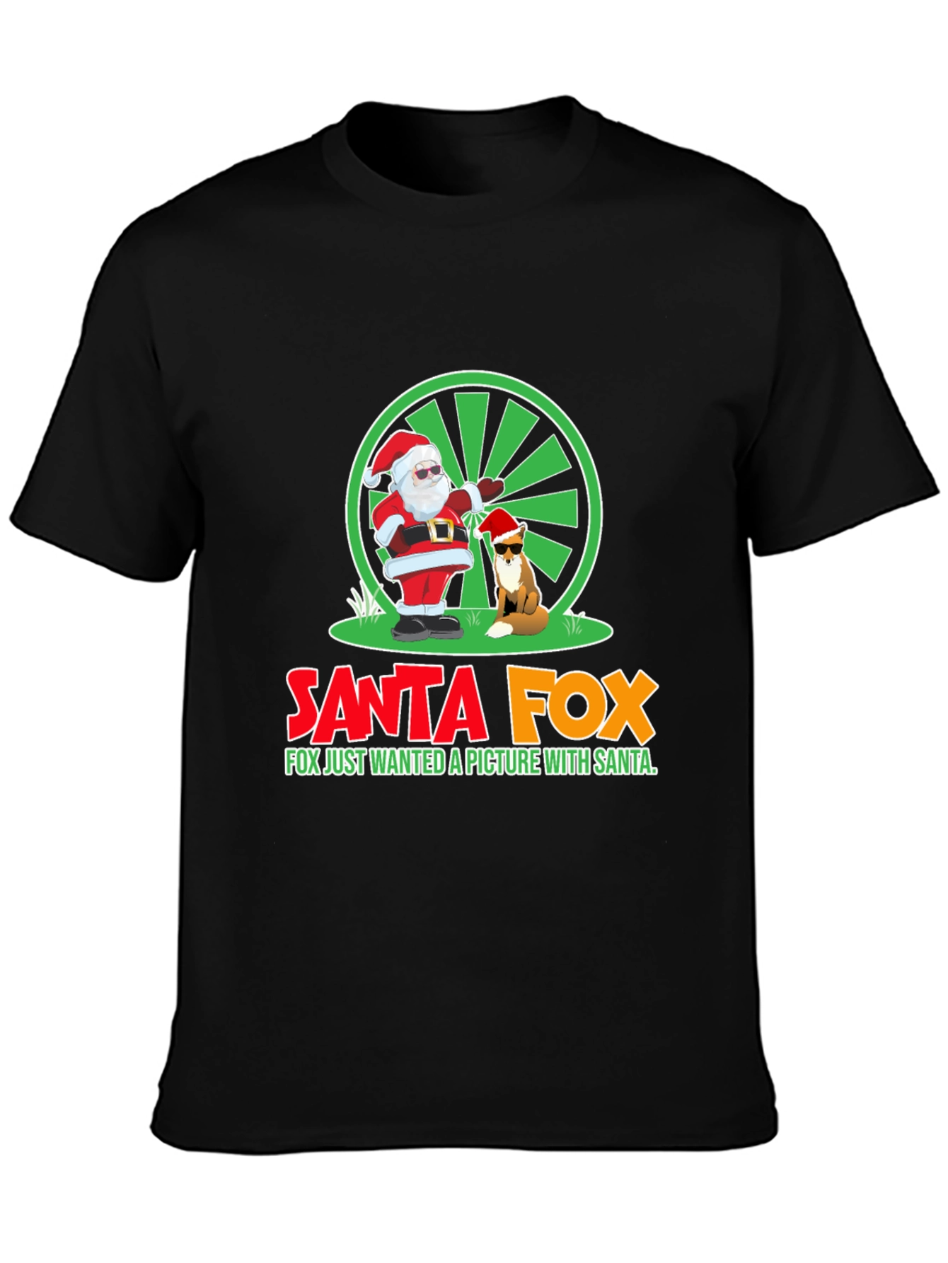 Santa Fox T-Shirt - Holiday Fun!