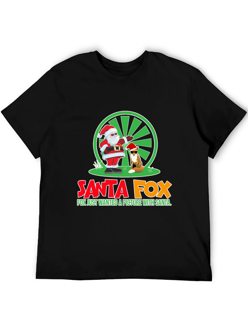 Santa Fox T-Shirt - Holiday Fun!
