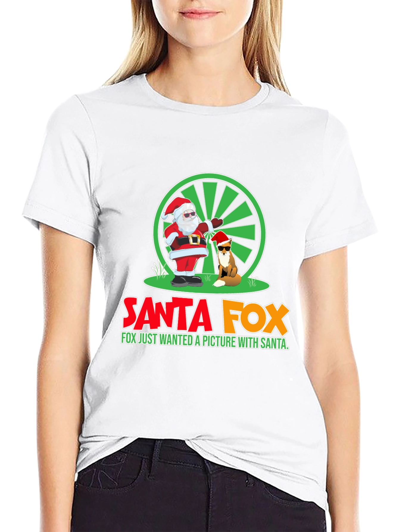 Santa Fox T-Shirt - Holiday Fun!