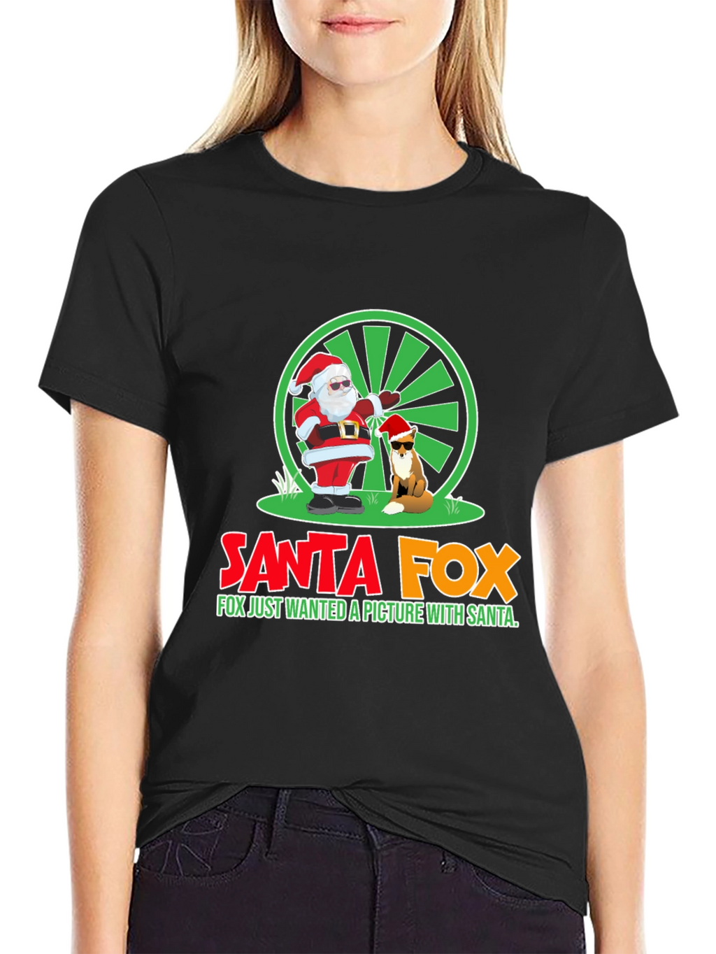 Santa Fox T-Shirt - Holiday Fun!