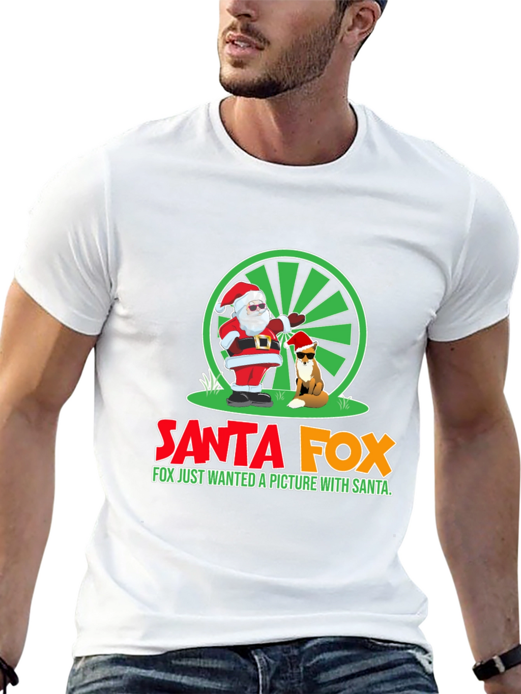 Santa Fox T-Shirt - Holiday Fun!