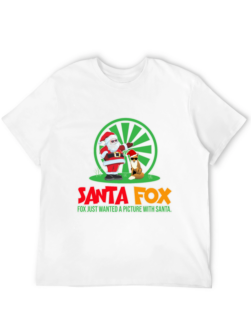 Santa Fox T-Shirt - Holiday Fun!