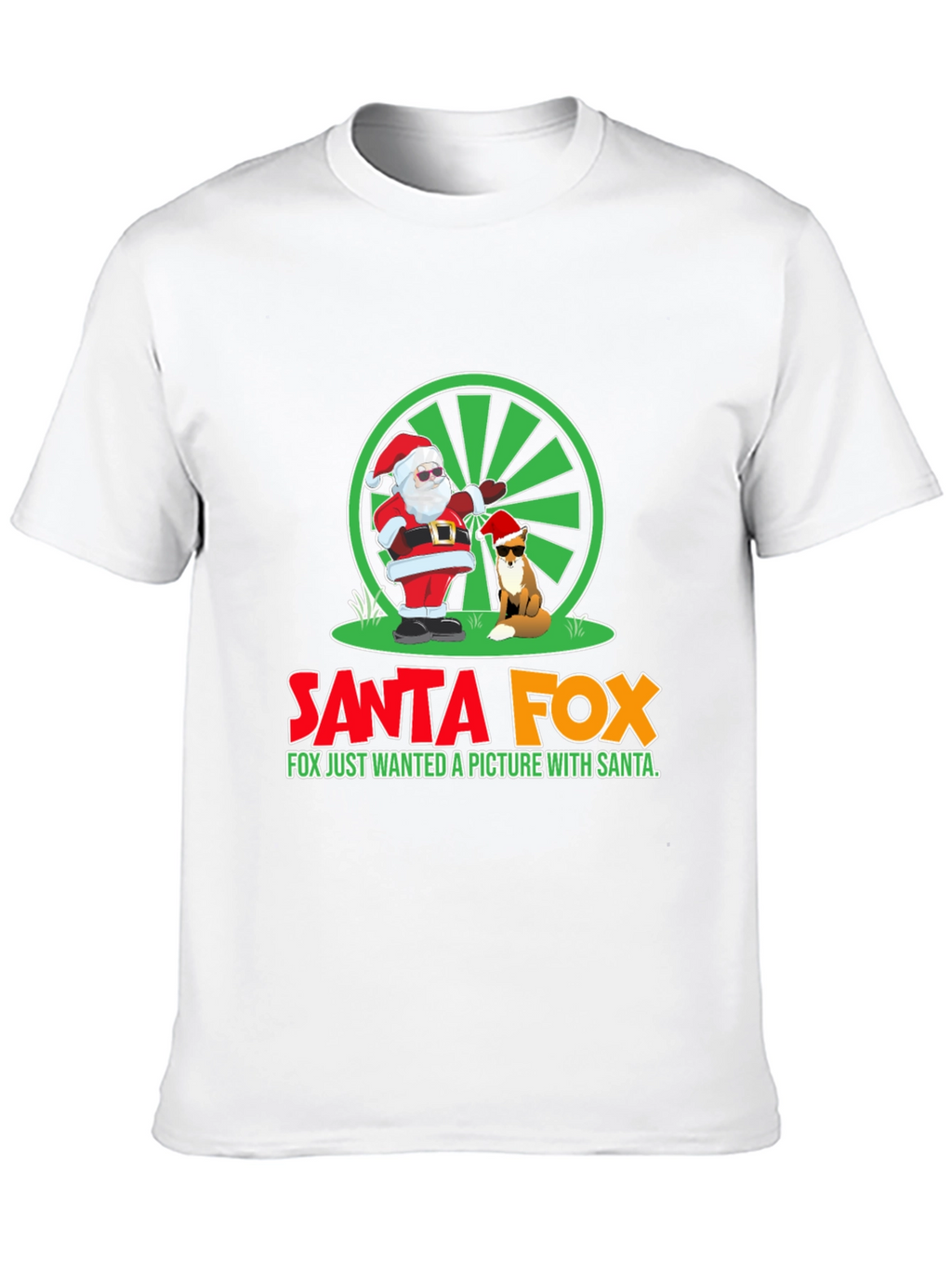 Santa Fox T-Shirt - Holiday Fun!