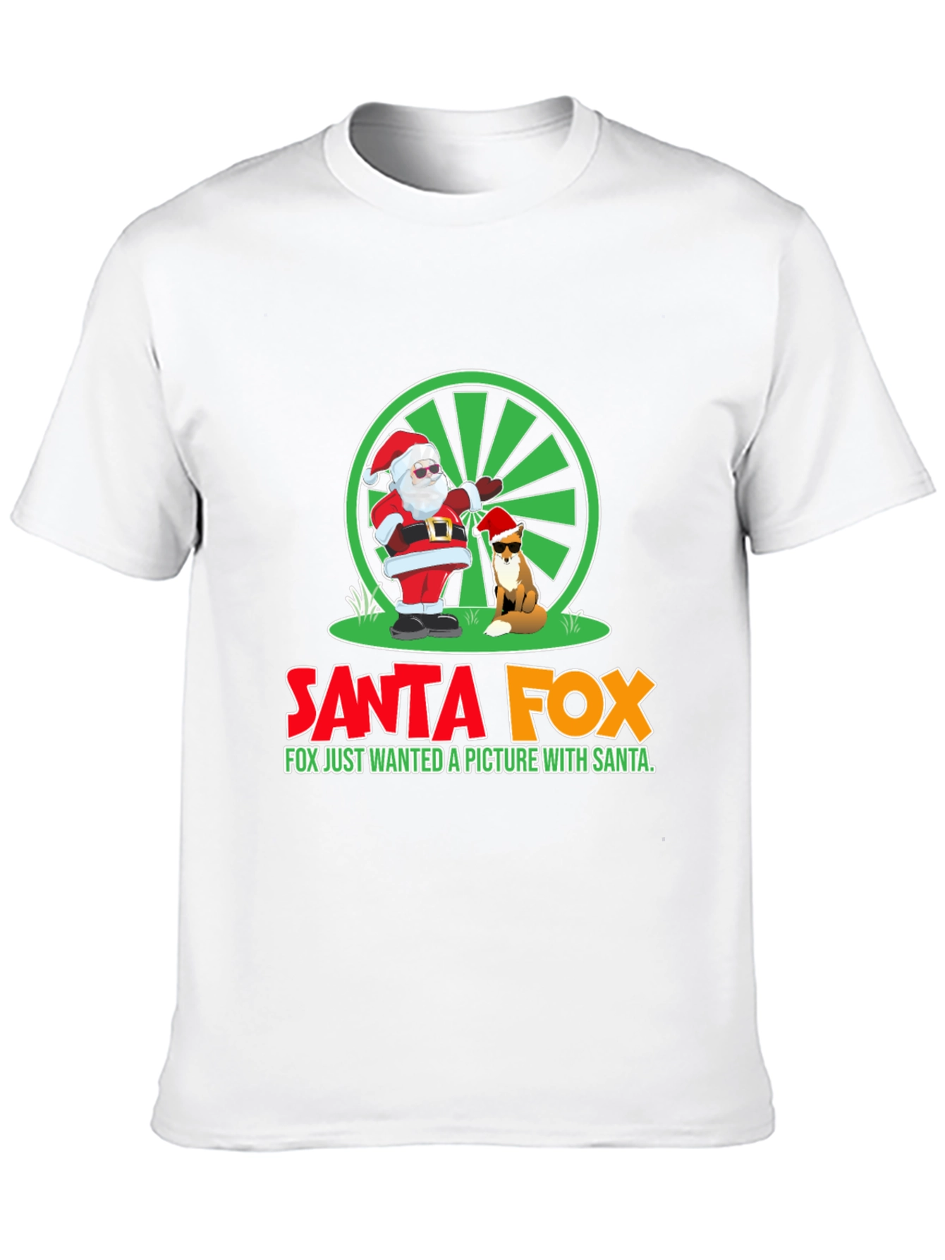 Santa Fox T-Shirt - Holiday Fun!