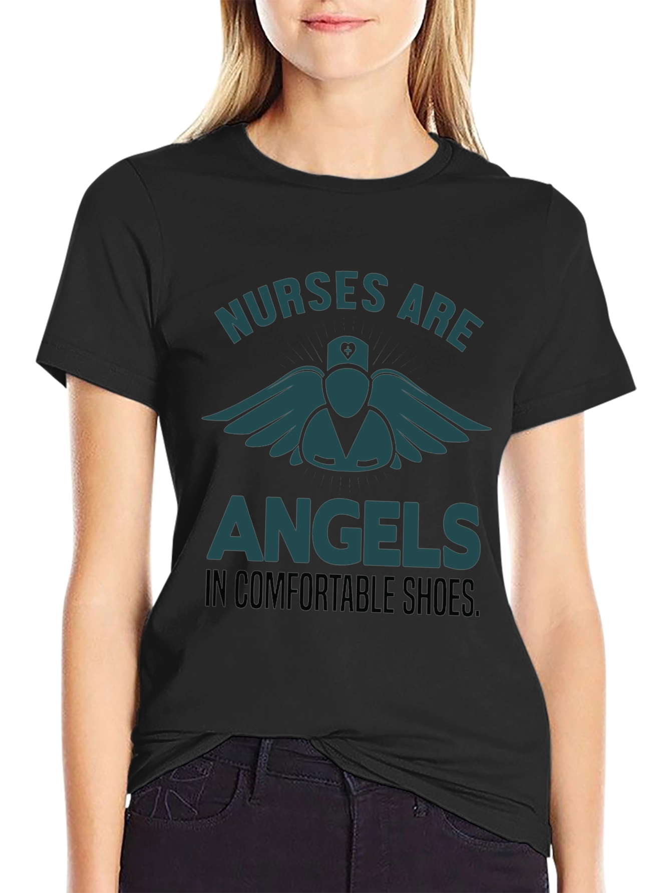 Nurses Are Angels T-Shirt - Comfortable Shoes