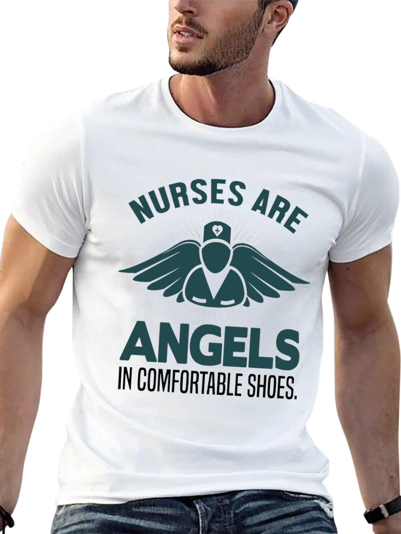 Nurses Are Angels T-Shirt - Comfortable Shoes