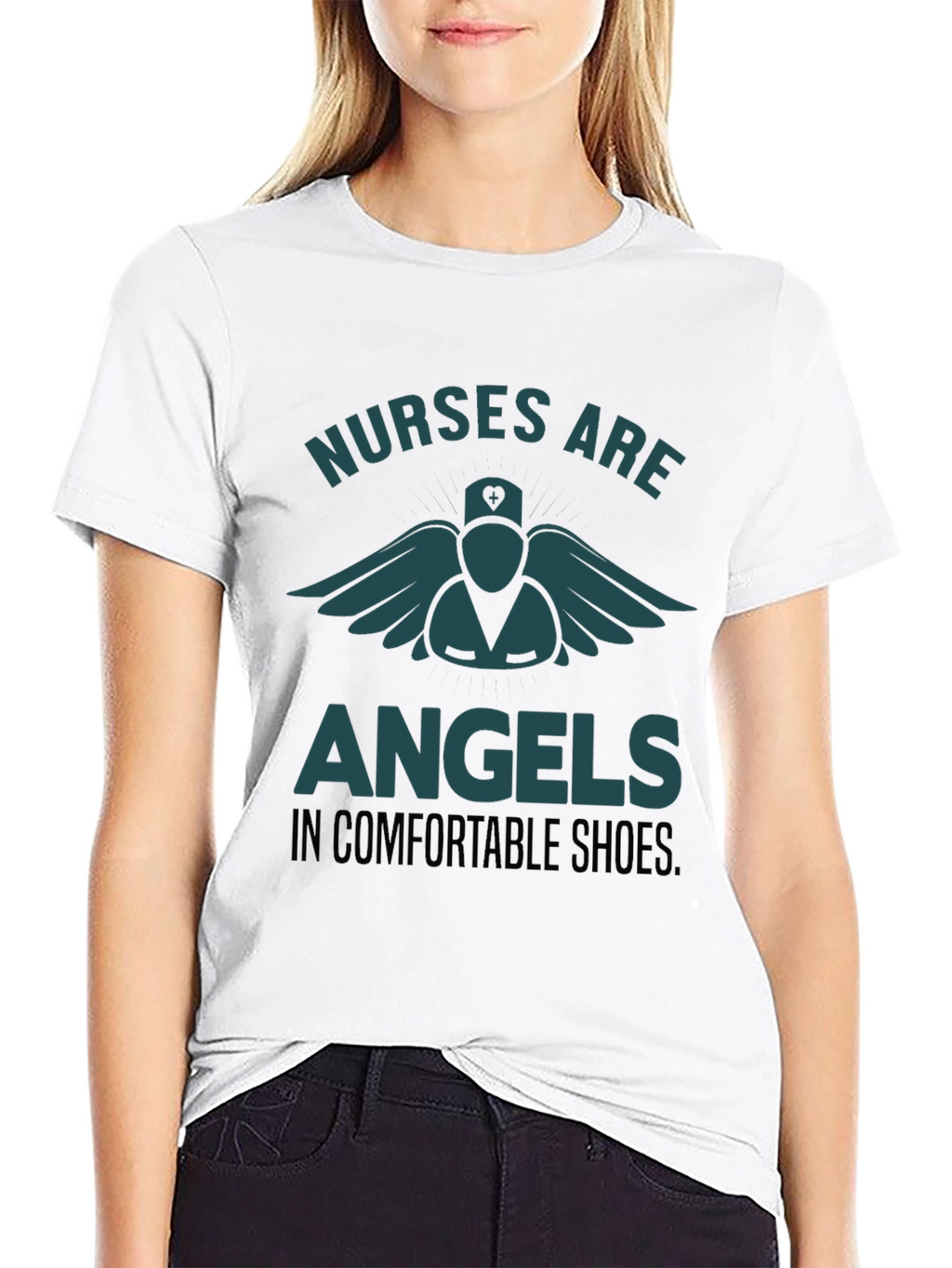 Nurses Are Angels T-Shirt - Comfortable Shoes
