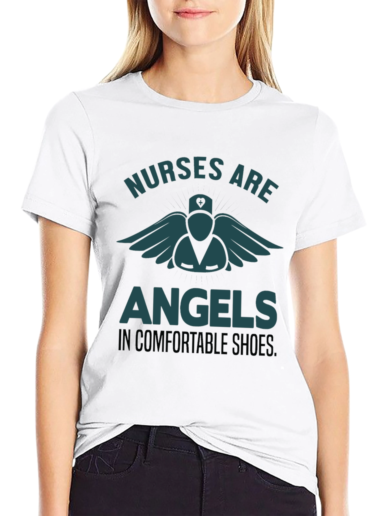 Nurses Are Angels T-Shirt - Comfortable Shoes