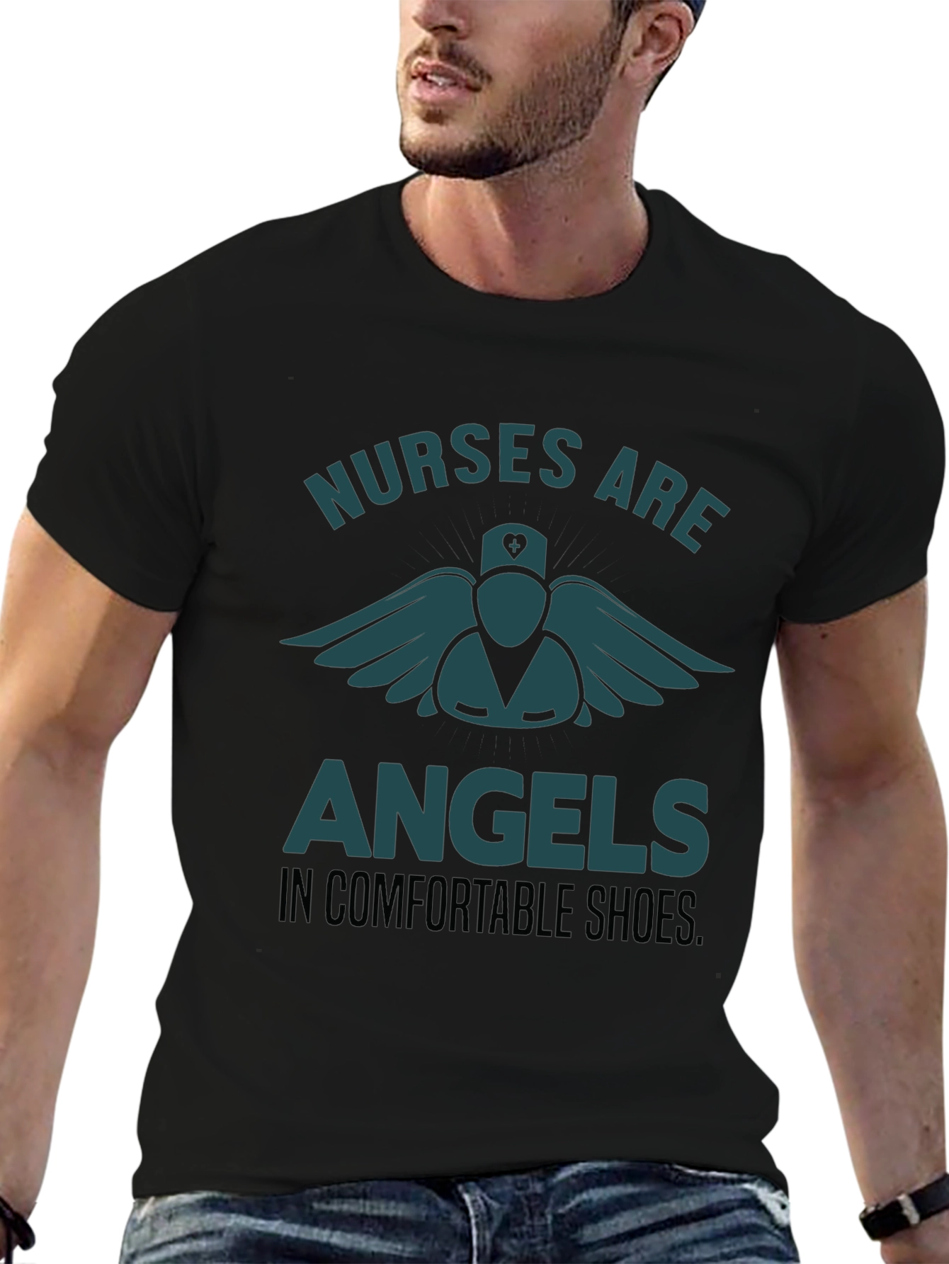 Nurses Are Angels T-Shirt - Comfortable Shoes