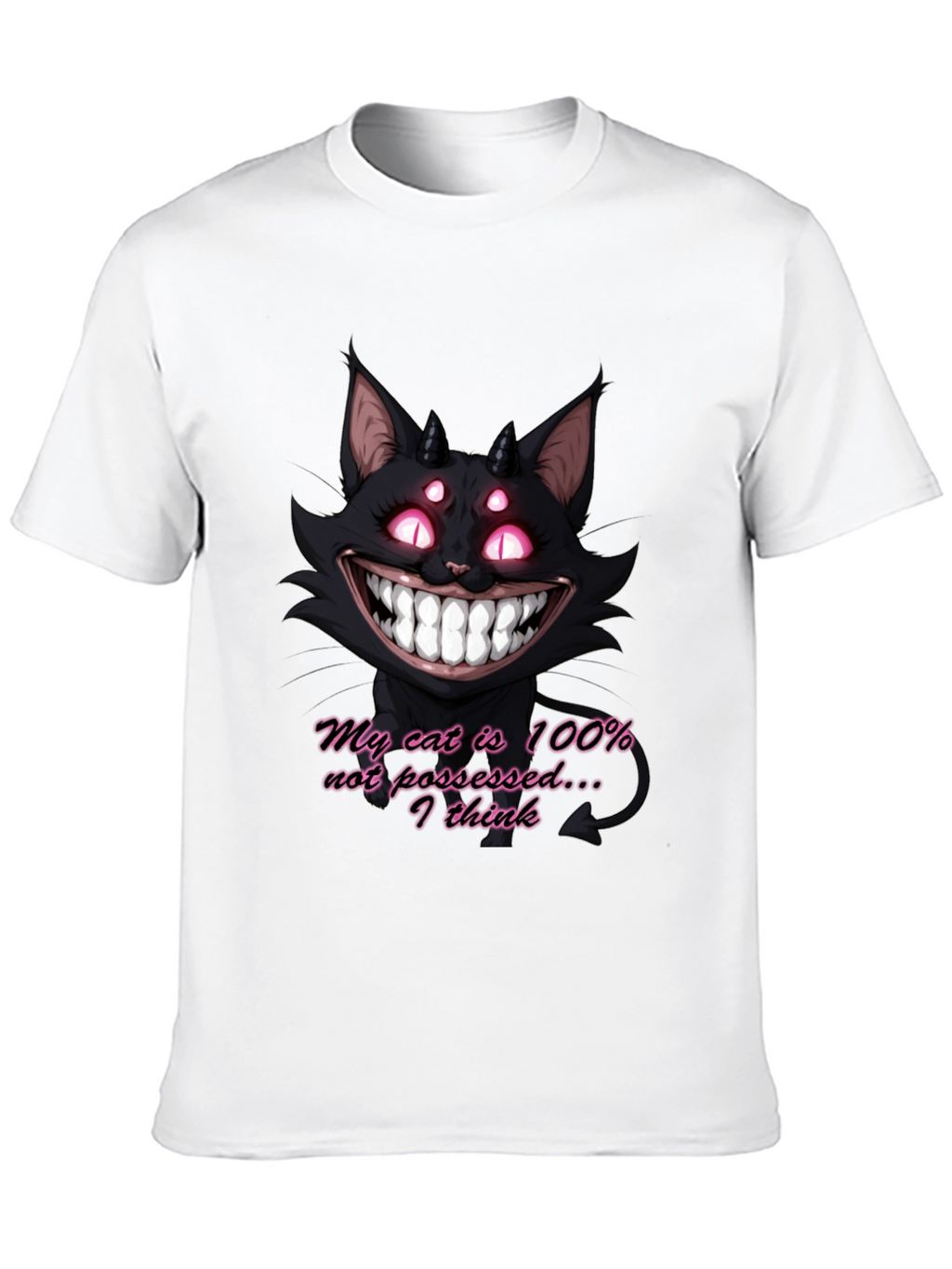 My Cat Is 100% Not Possessed Graphic T-Shirt