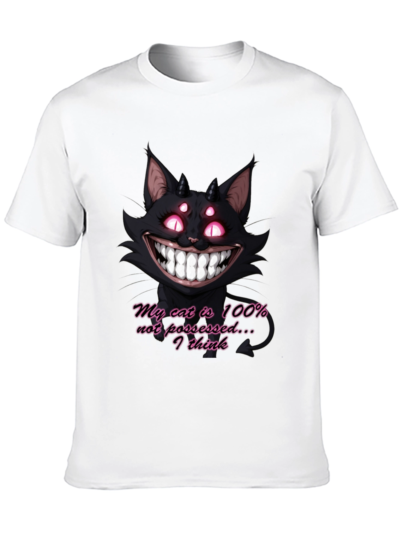 My Cat Is 100% Not Possessed Graphic T-Shirt