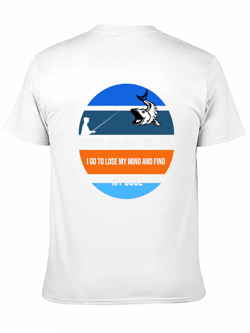 Fishing River Mind Soul Graphic T-Shirt