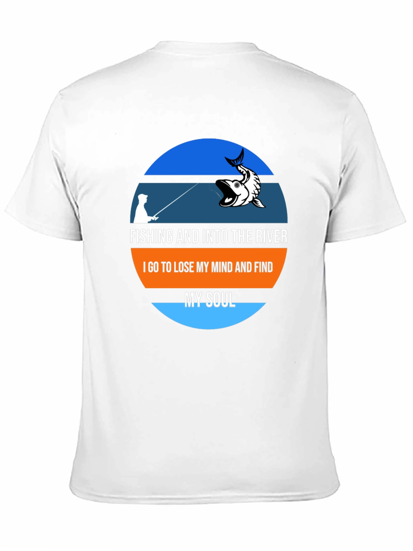 Fishing River Mind Soul Graphic T-Shirt