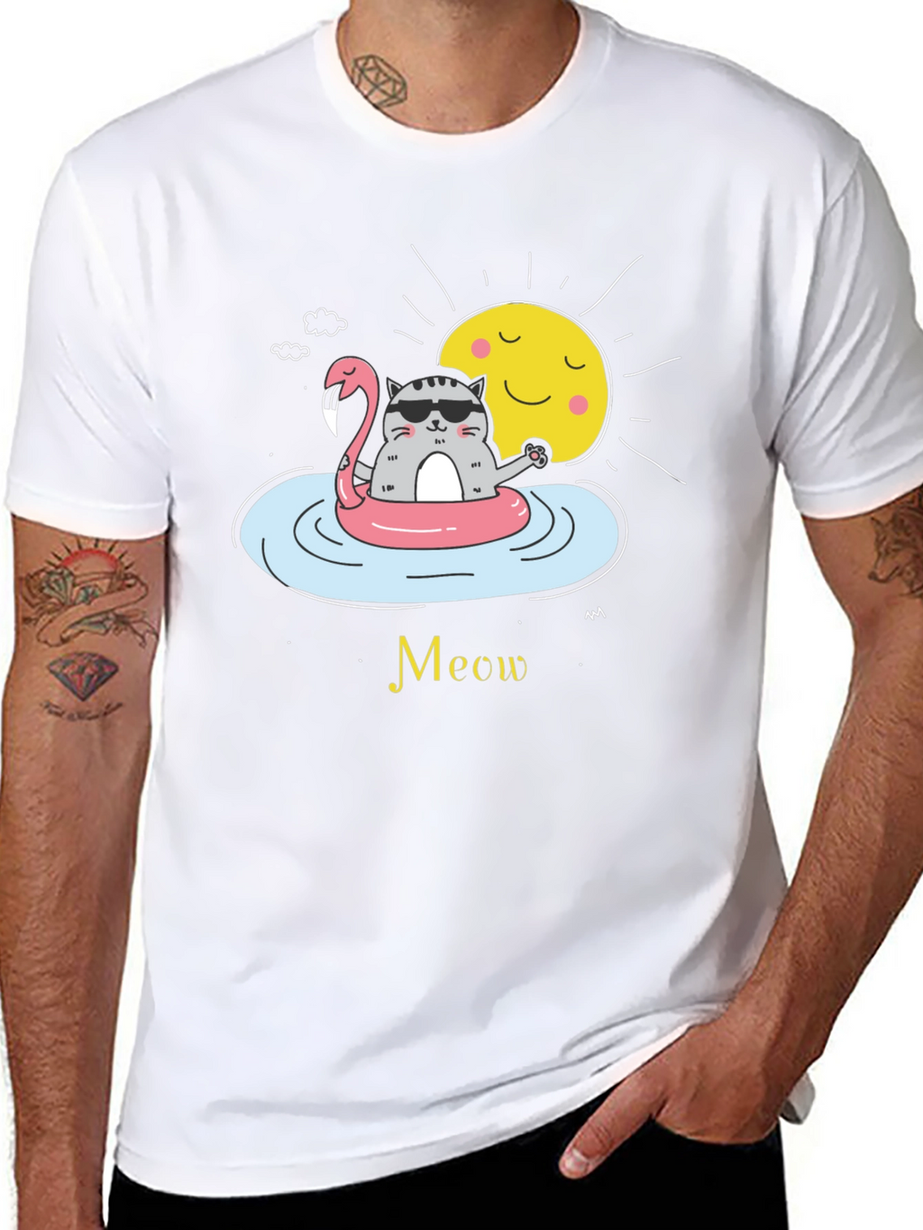 Cool Cat Summer Vibes T-Shirt