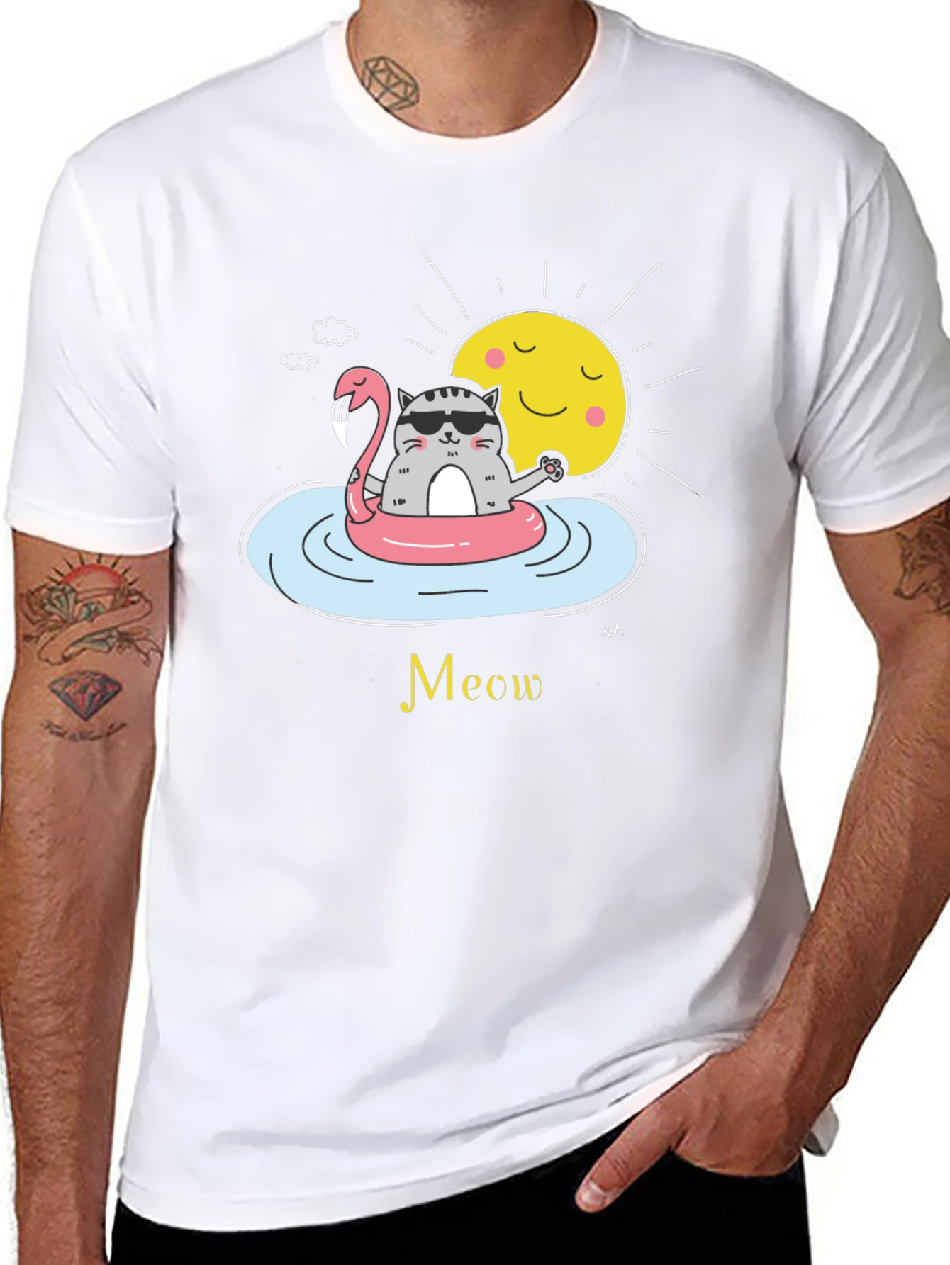Cool Cat Summer Vibes T-Shirt