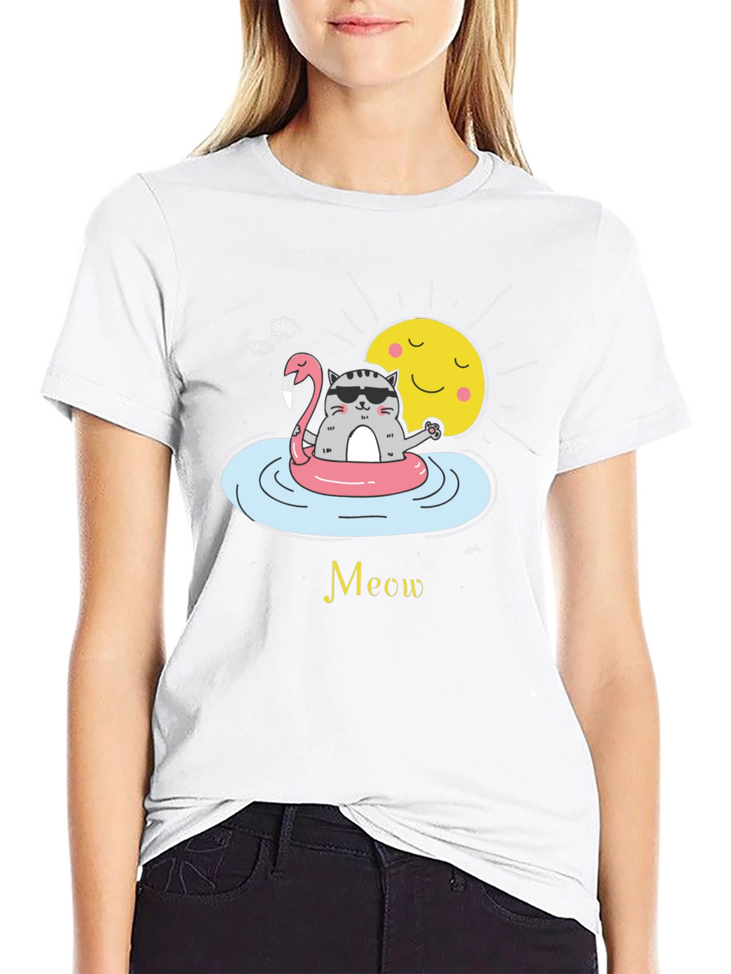 Cool Cat Summer Vibes T-Shirt