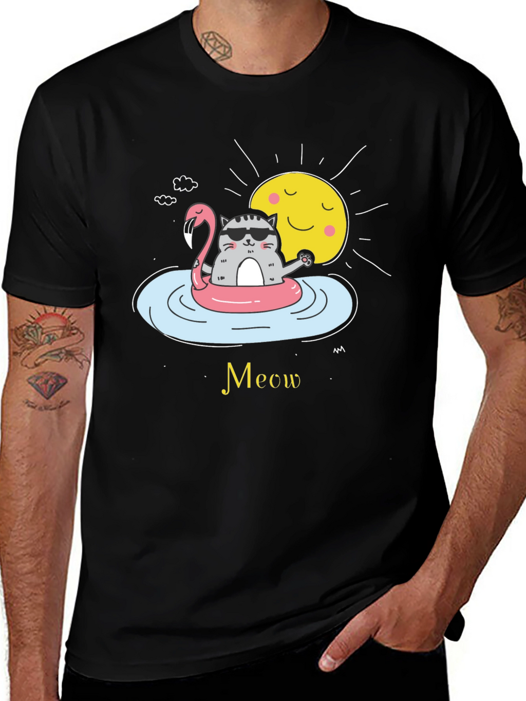 Cool Cat Summer Vibes T-Shirt