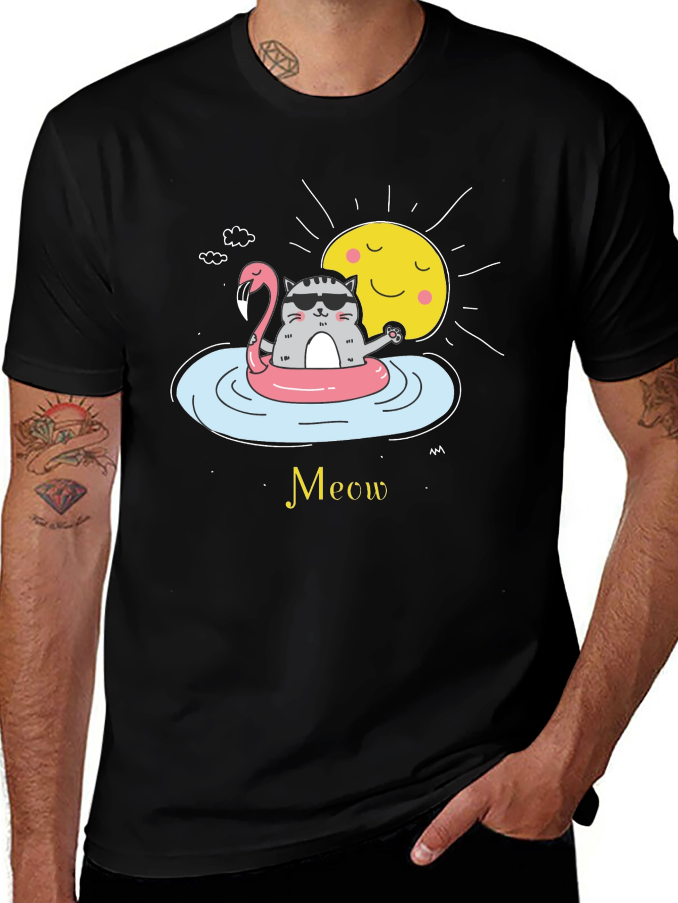 Cool Cat Summer Vibes T-Shirt