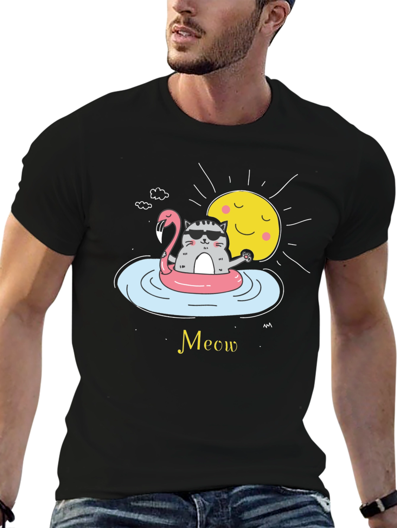 Cool Cat Summer Vibes T-Shirt