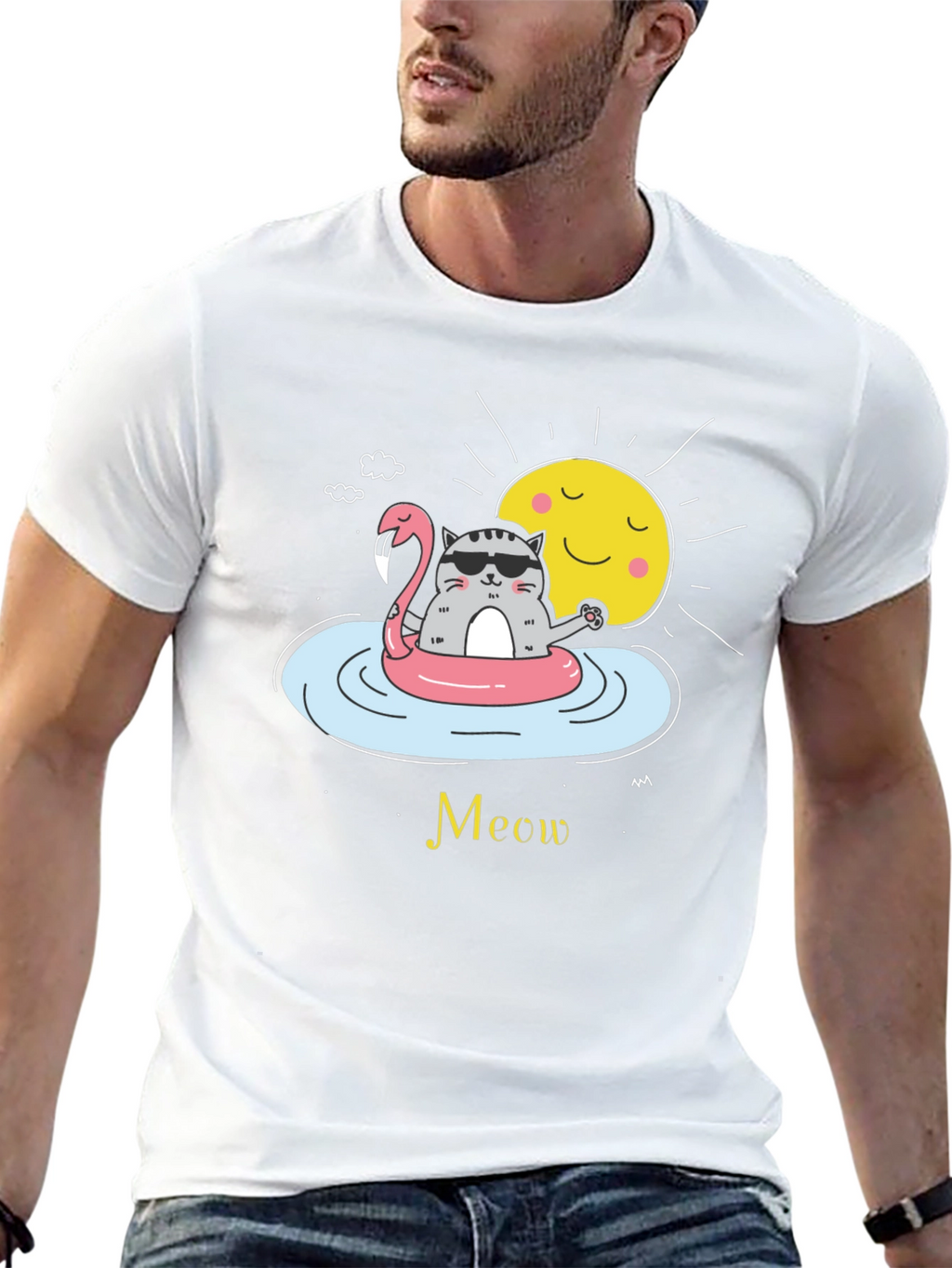 Cool Cat Summer Vibes T-Shirt