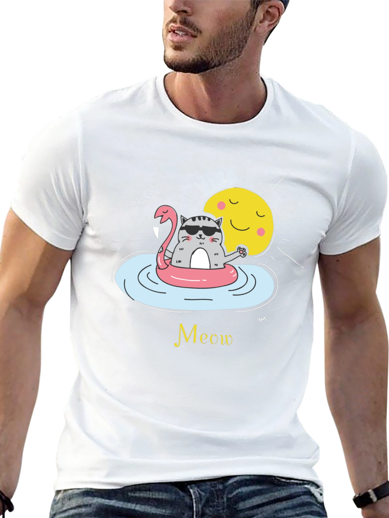 Cool Cat Summer Vibes T-Shirt