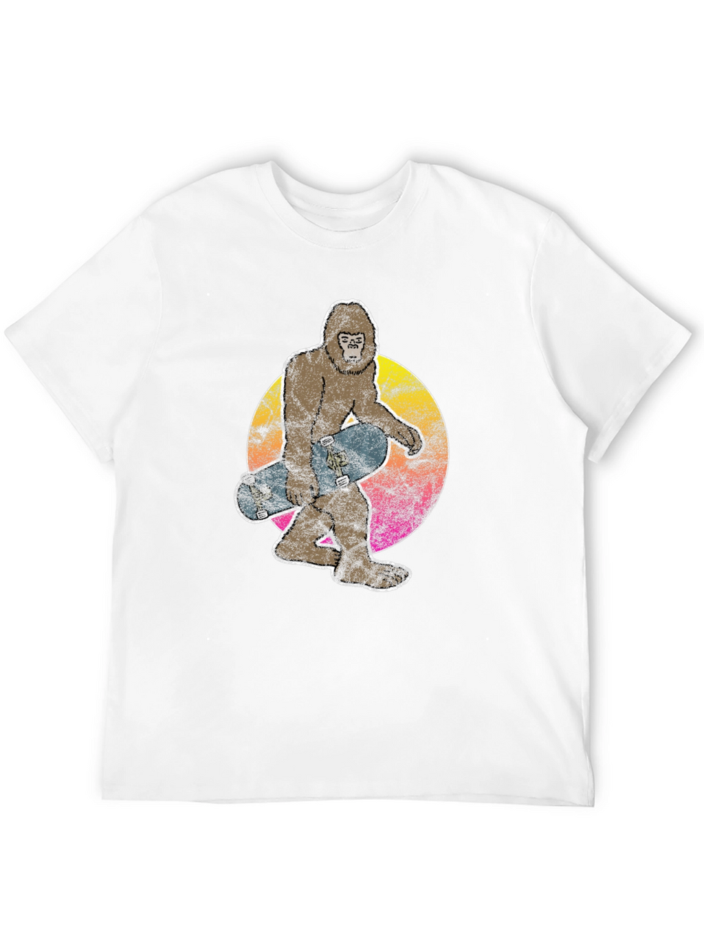 Sasquatch Skateboarder Graphic Tee