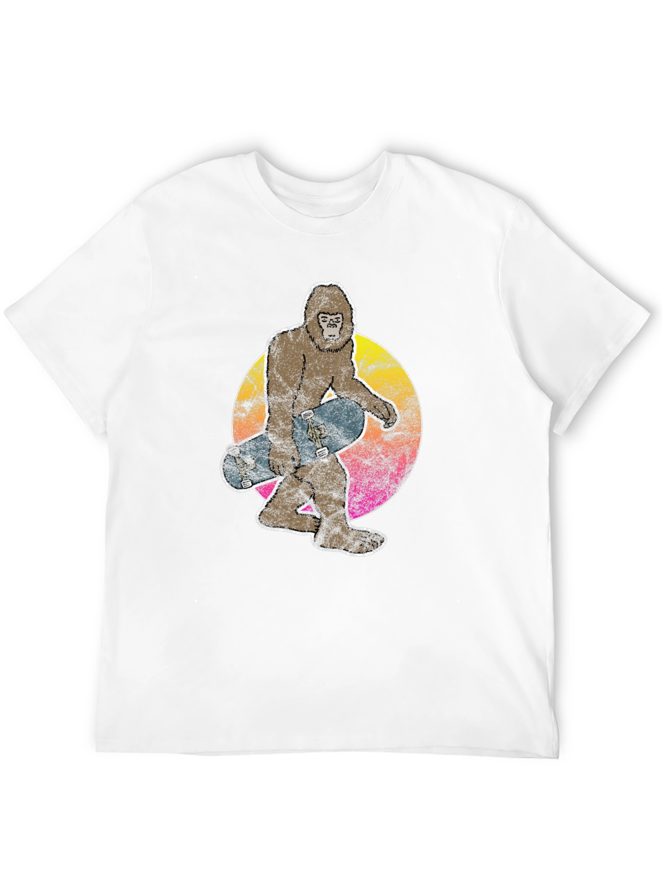 Sasquatch Skateboarder Graphic Tee