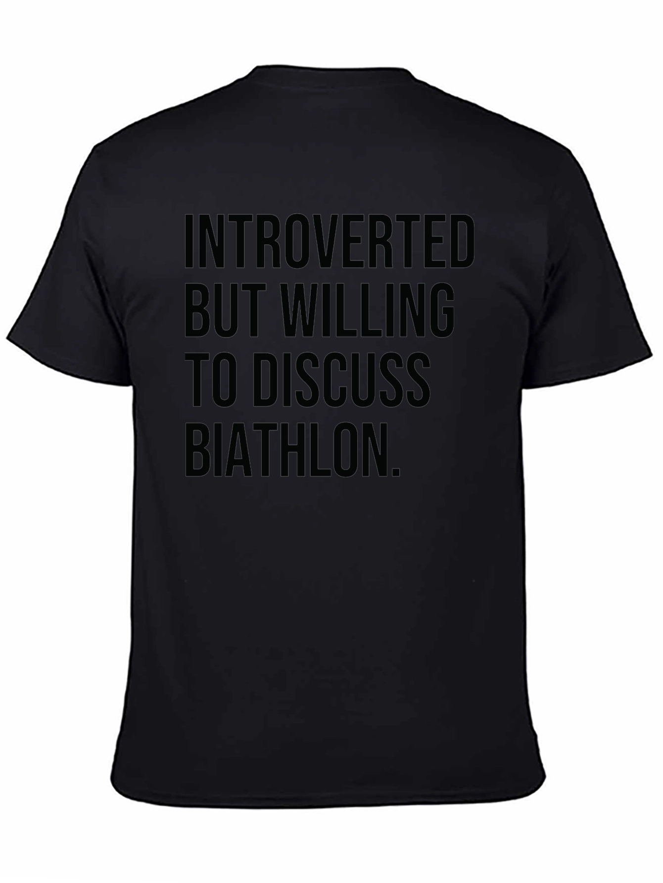 Introverted Biathlon T-Shirt - Humorous Athlete Tee