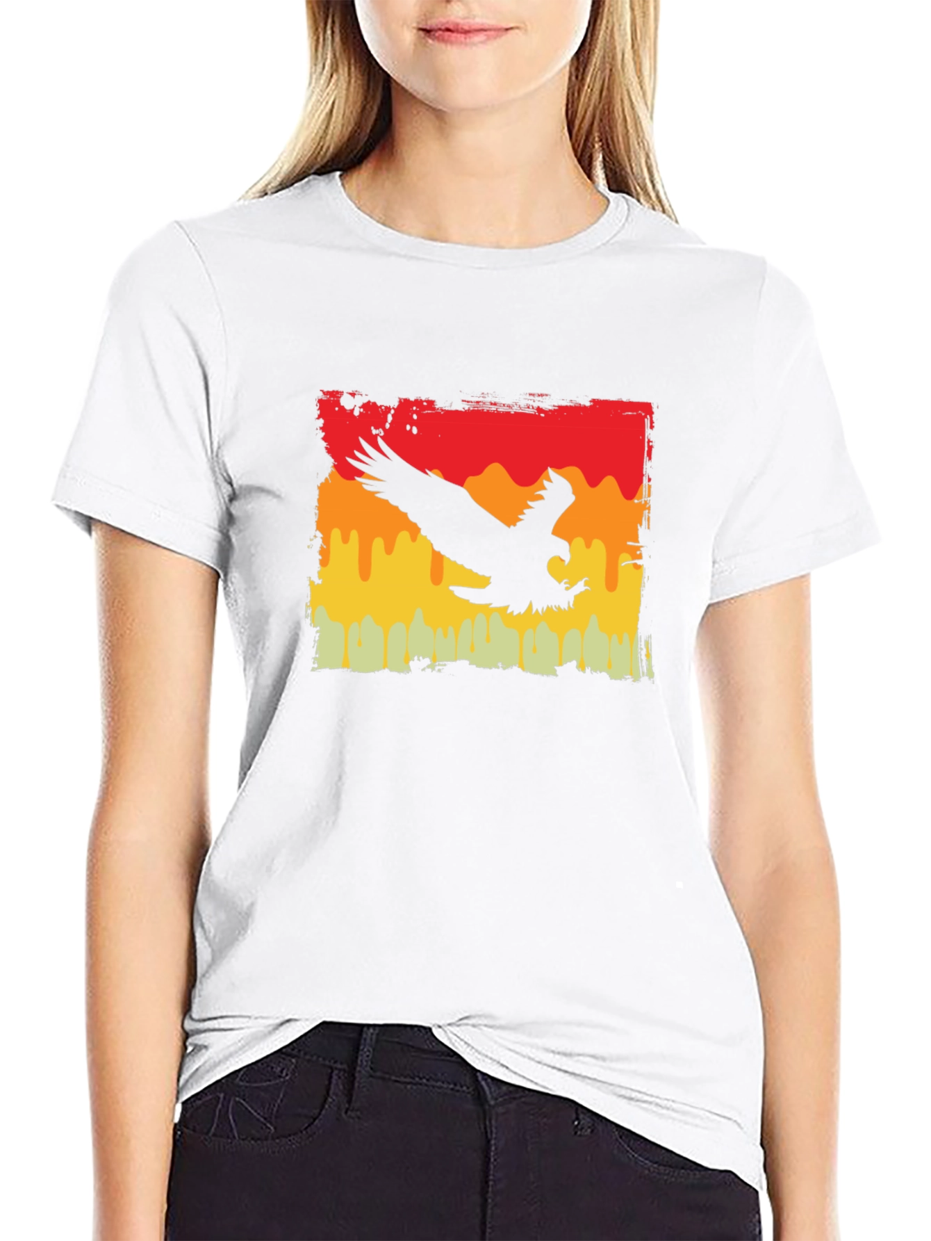 Vintage Eagle Graphic Tee - Black T-Shirt