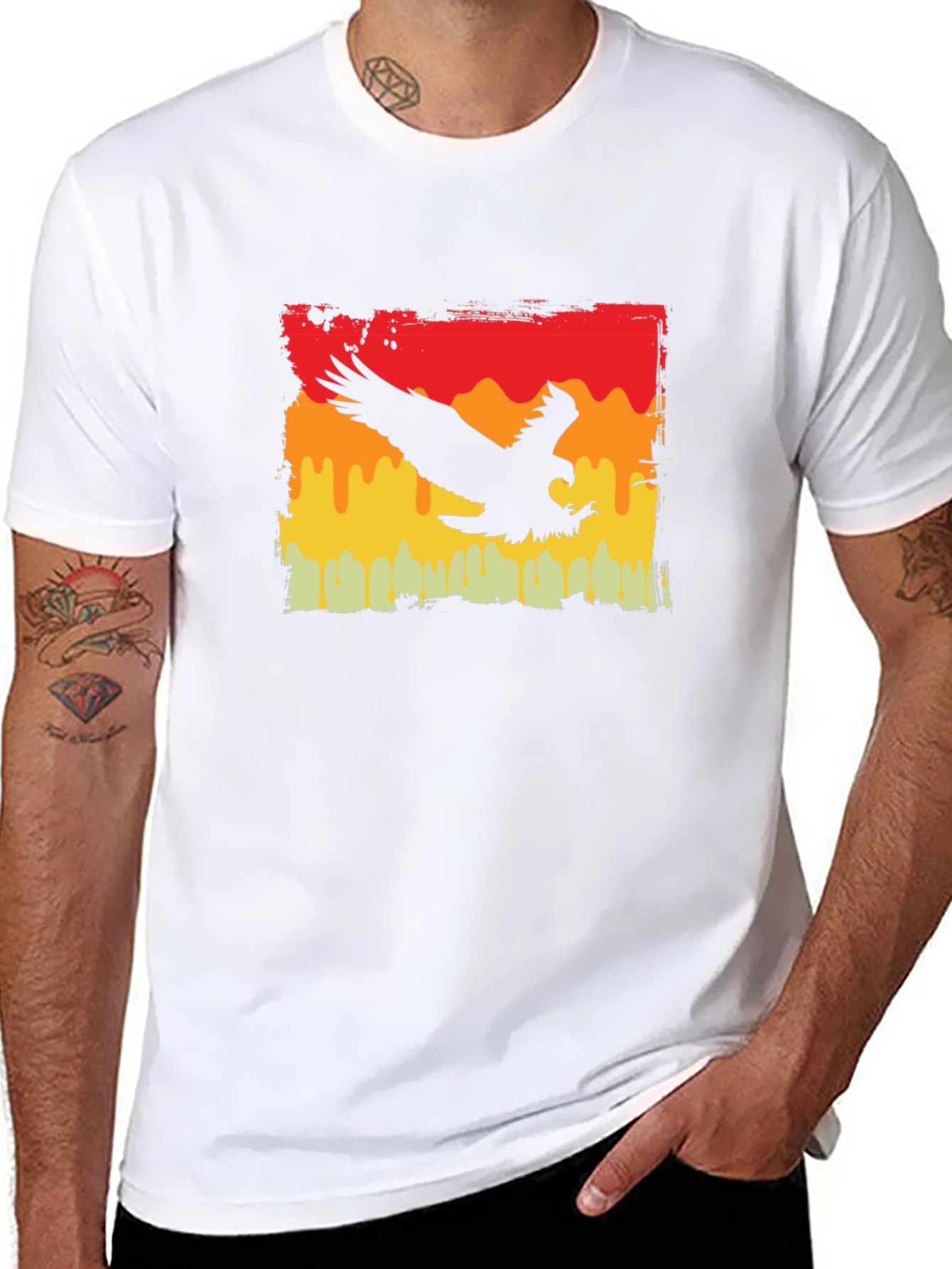 Vintage Eagle Graphic Tee - Black T-Shirt