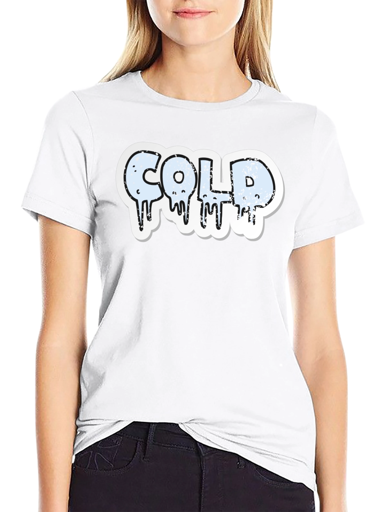 COLD Graphic Print T-Shirt - Mens Black Tee