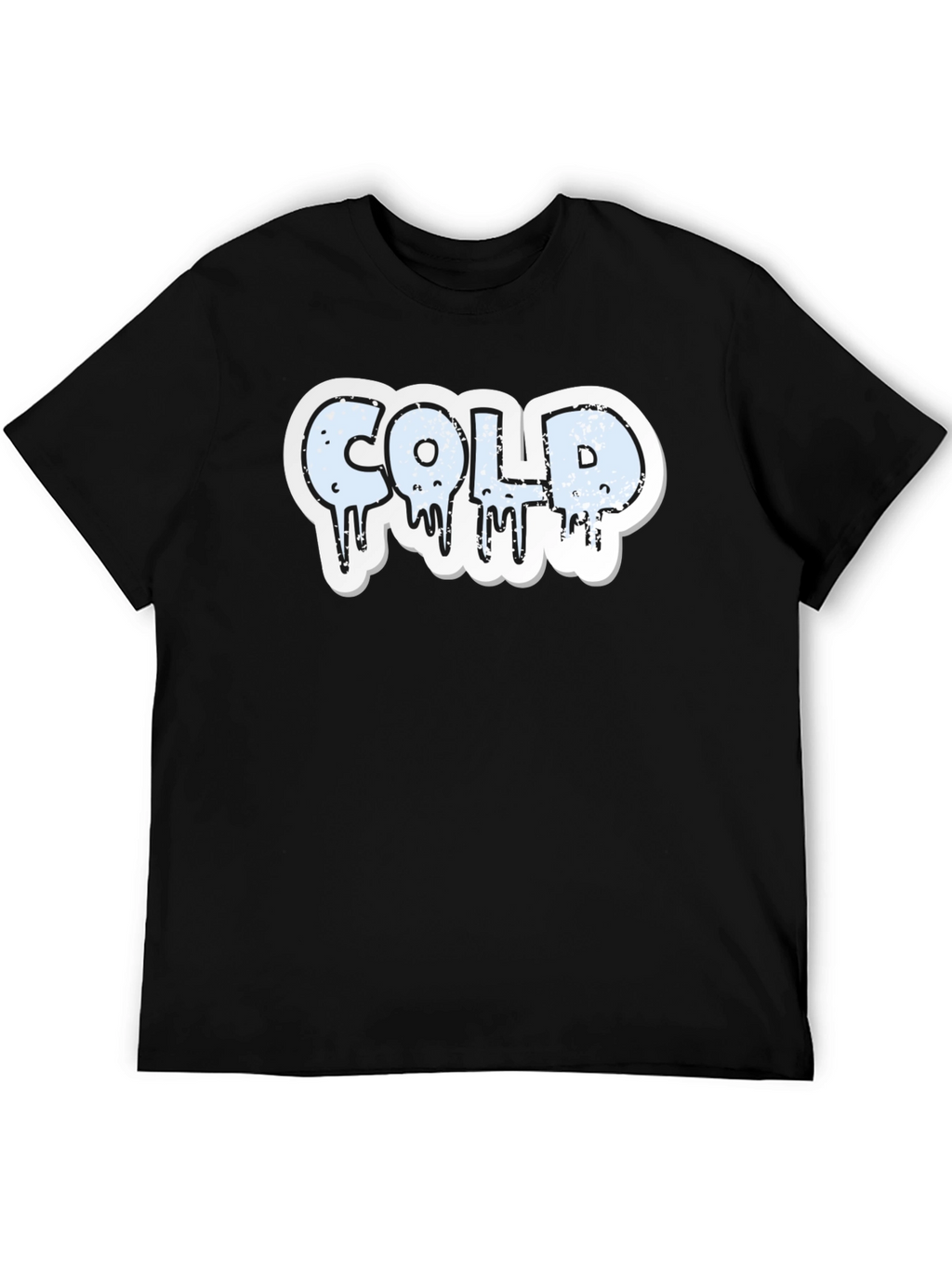 COLD Graphic Print T-Shirt - Mens Black Tee