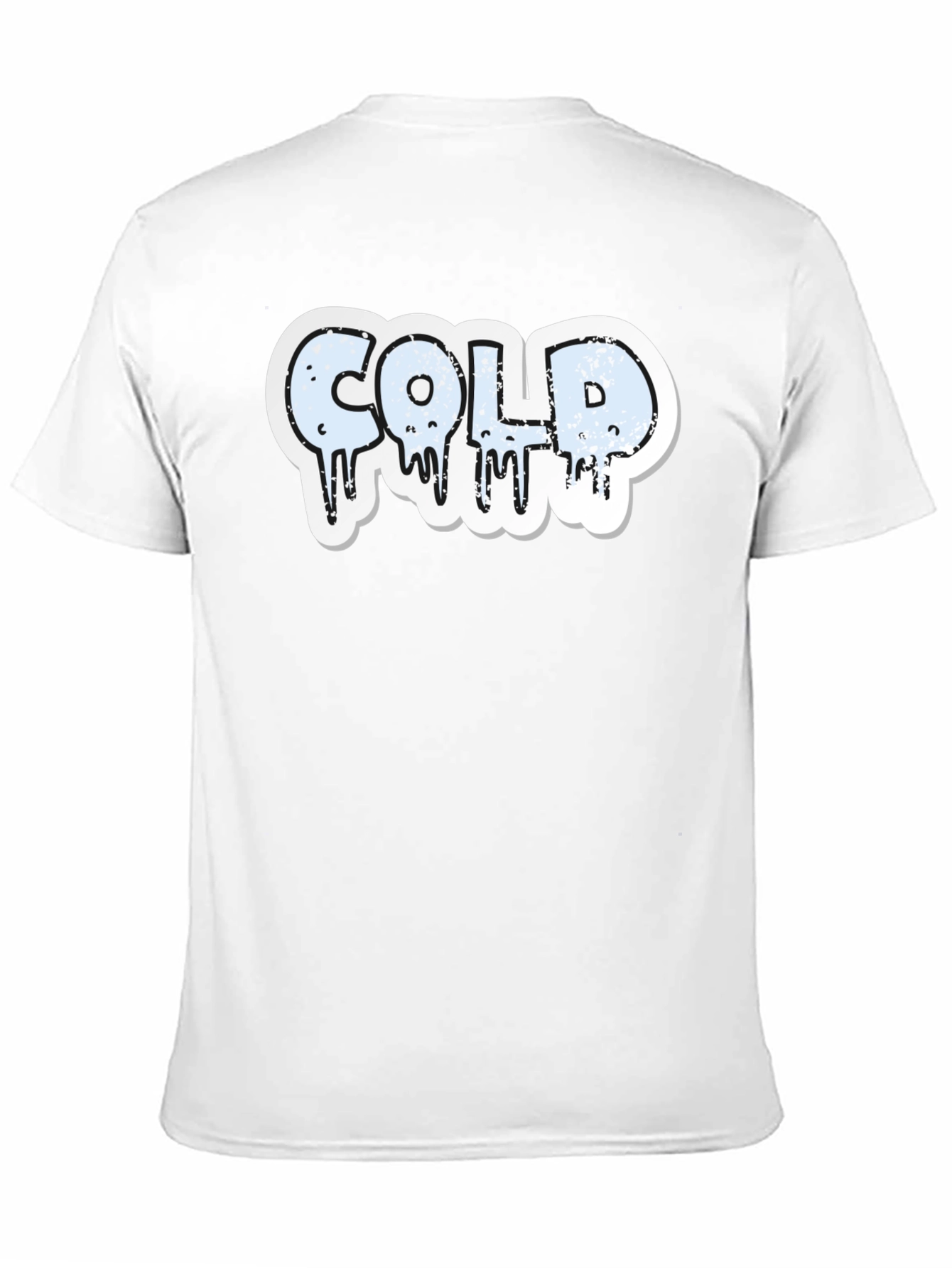 COLD Graphic Print T-Shirt - Mens Black Tee