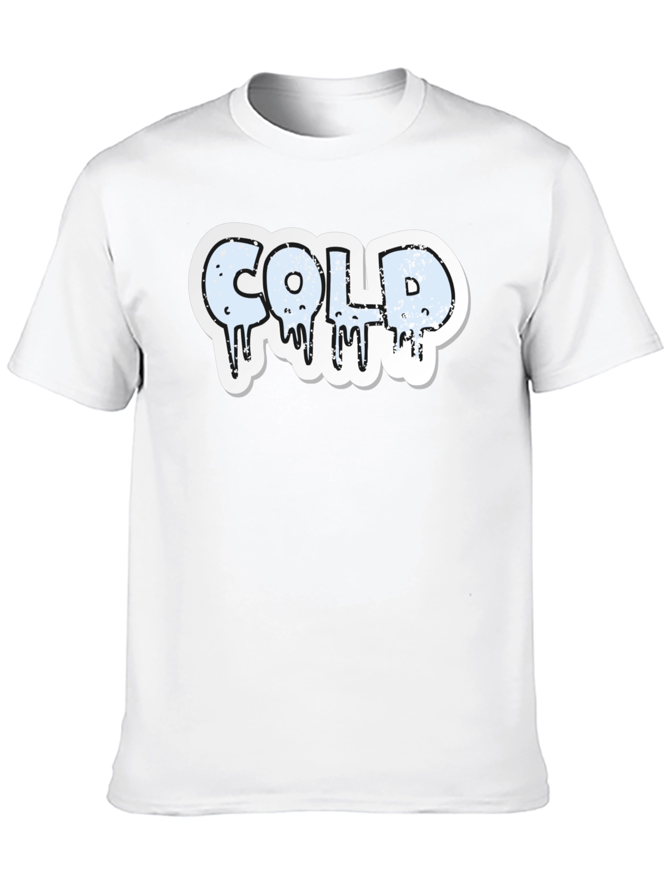 COLD Graphic Print T-Shirt - Mens Black Tee
