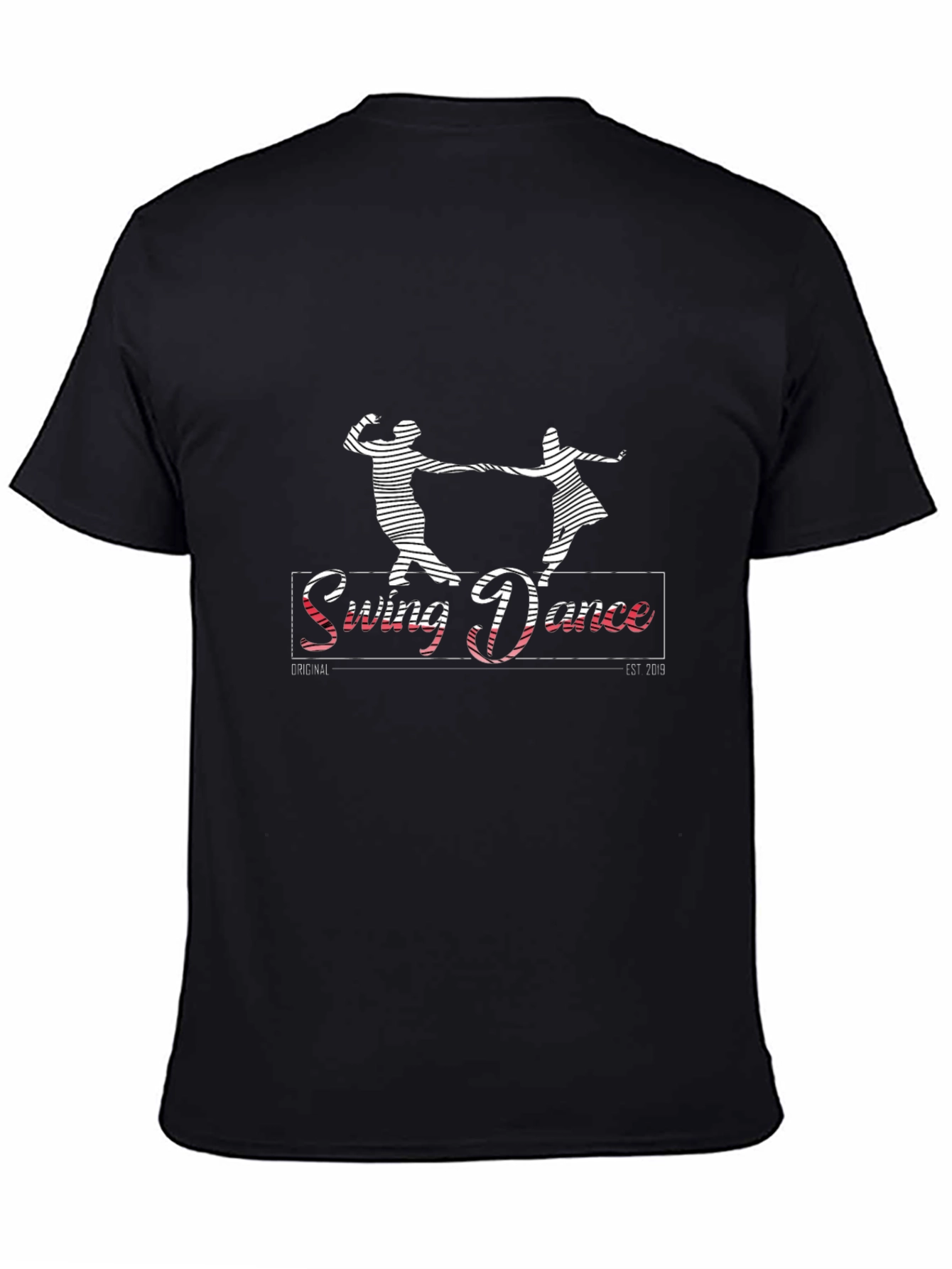 Swing Dance Graphic Tee - Vintage Style Black T-Shirt