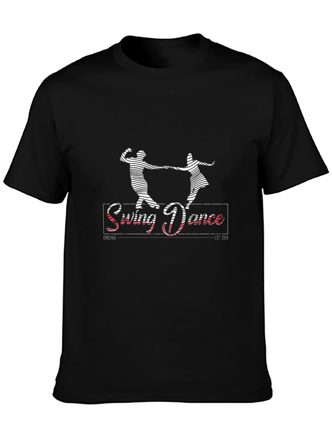 Swing Dance Graphic Tee - Vintage Style Black T-Shirt