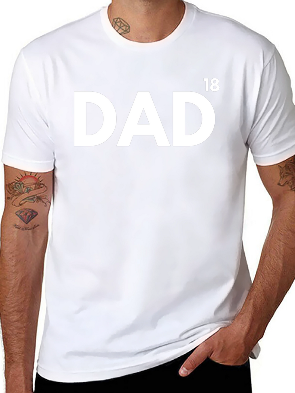 Dad Est 2018 Black Tee