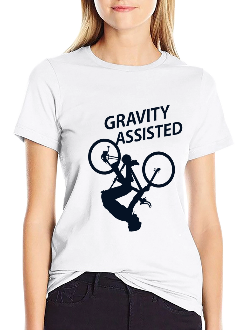 Gravity Assisted Biker T-Shirt - Black