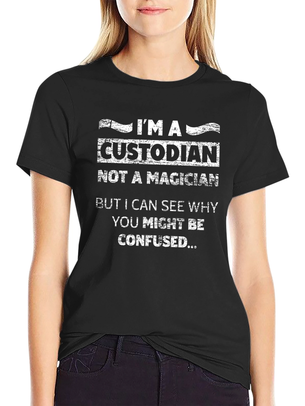 Custodian Humor Graphic T-Shirt