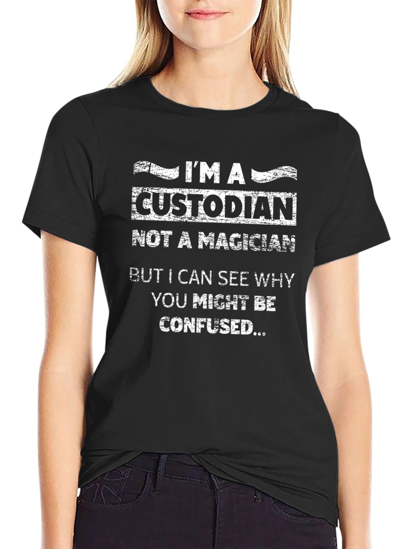 Custodian Humor Graphic T-Shirt