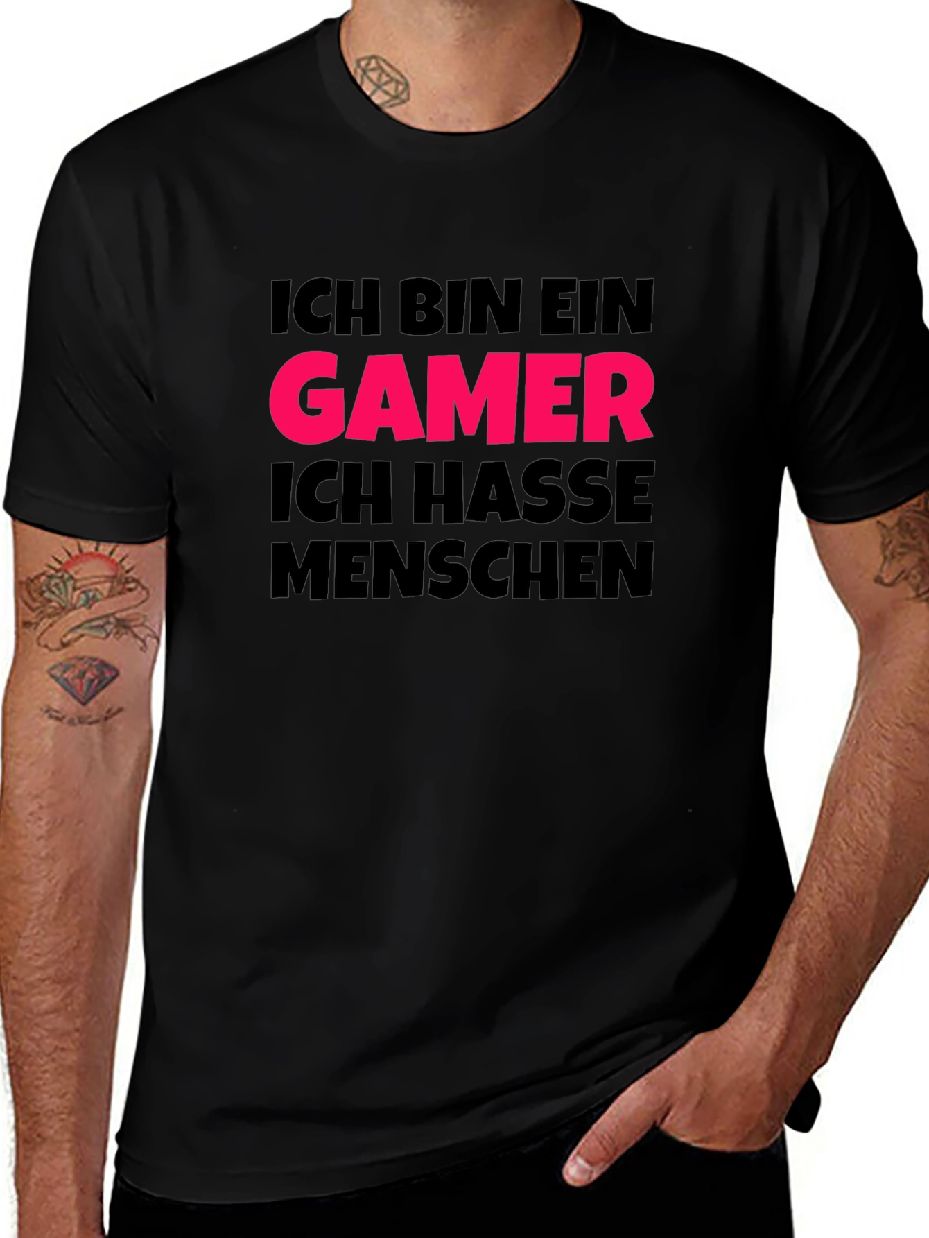 Gamer T-Shirt - Ich Bin Ein Gamer Ich Hasse Menschen