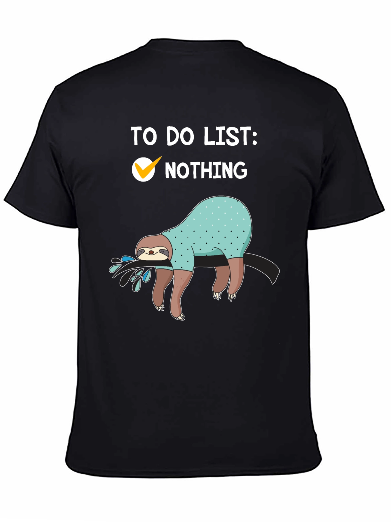 Sloth To-Do List T-Shirt: Nothing Checked Off