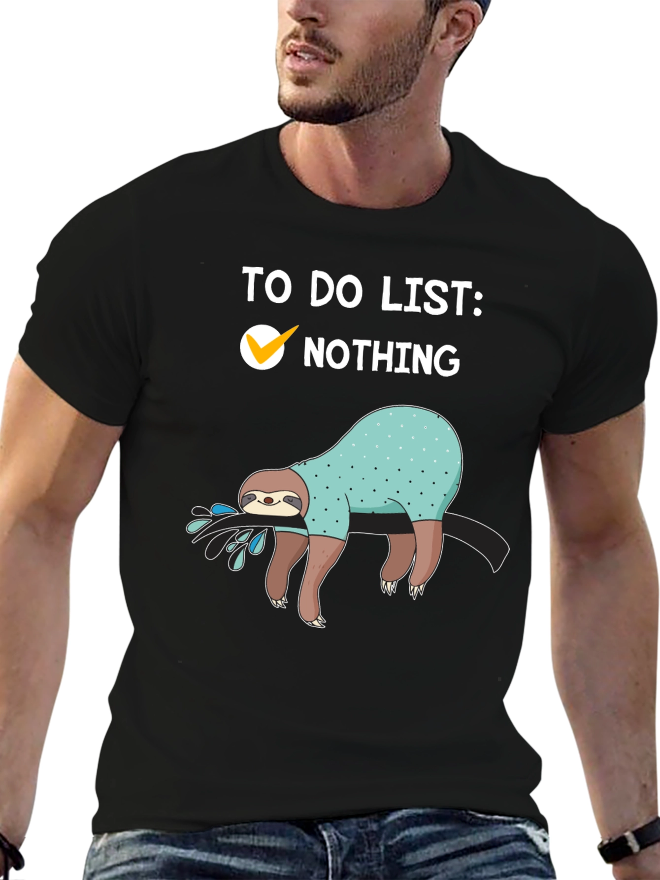 Sloth To-Do List T-Shirt: Nothing Checked Off
