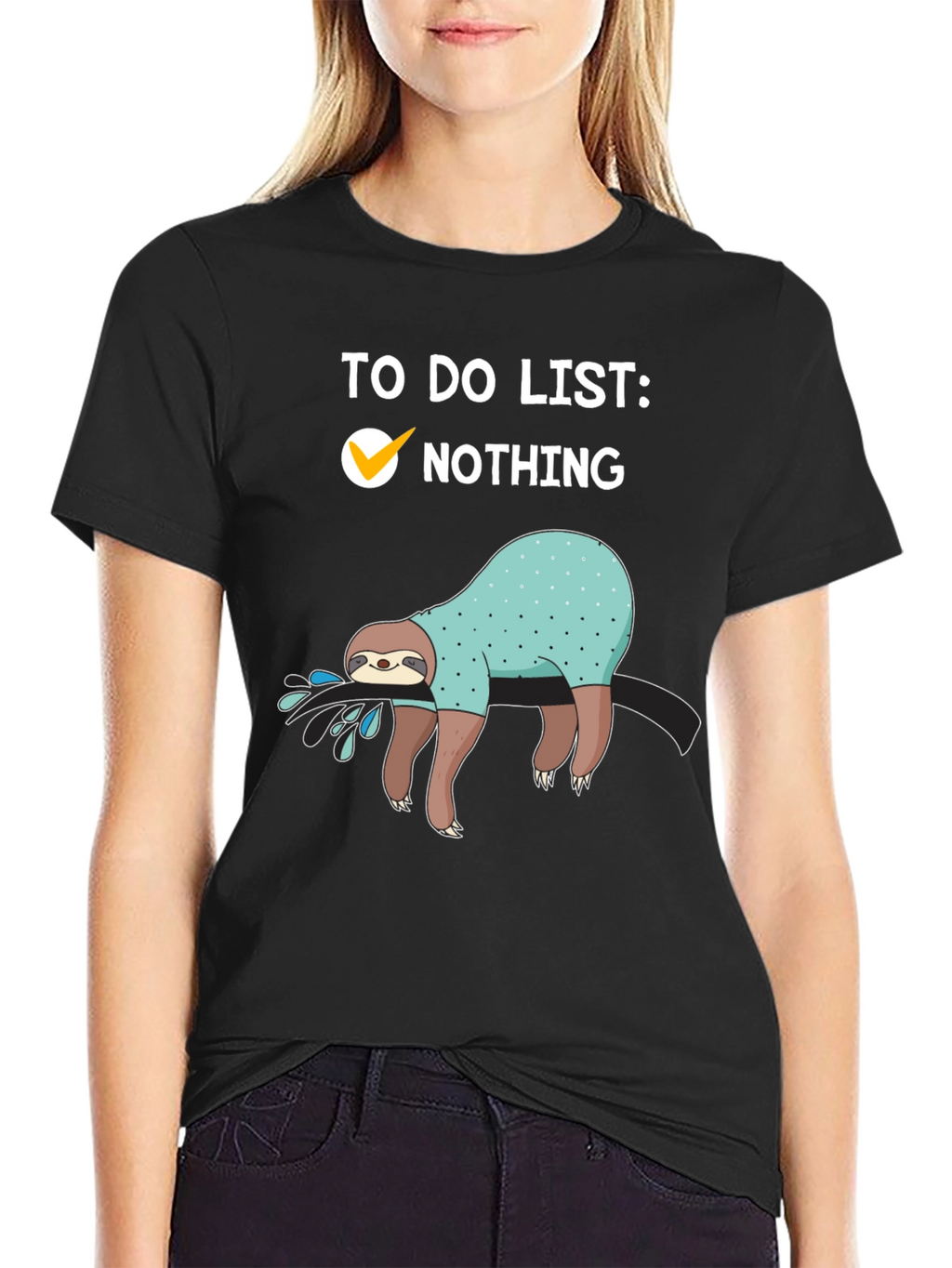 Sloth To-Do List T-Shirt: Nothing Checked Off