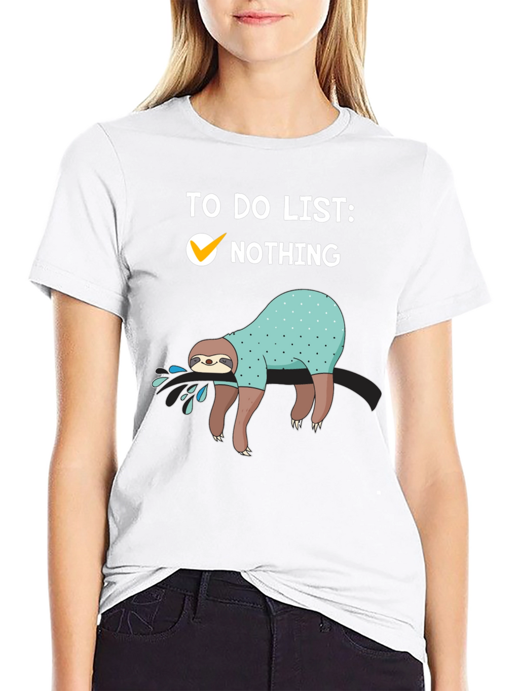 Sloth To-Do List T-Shirt: Nothing Checked Off