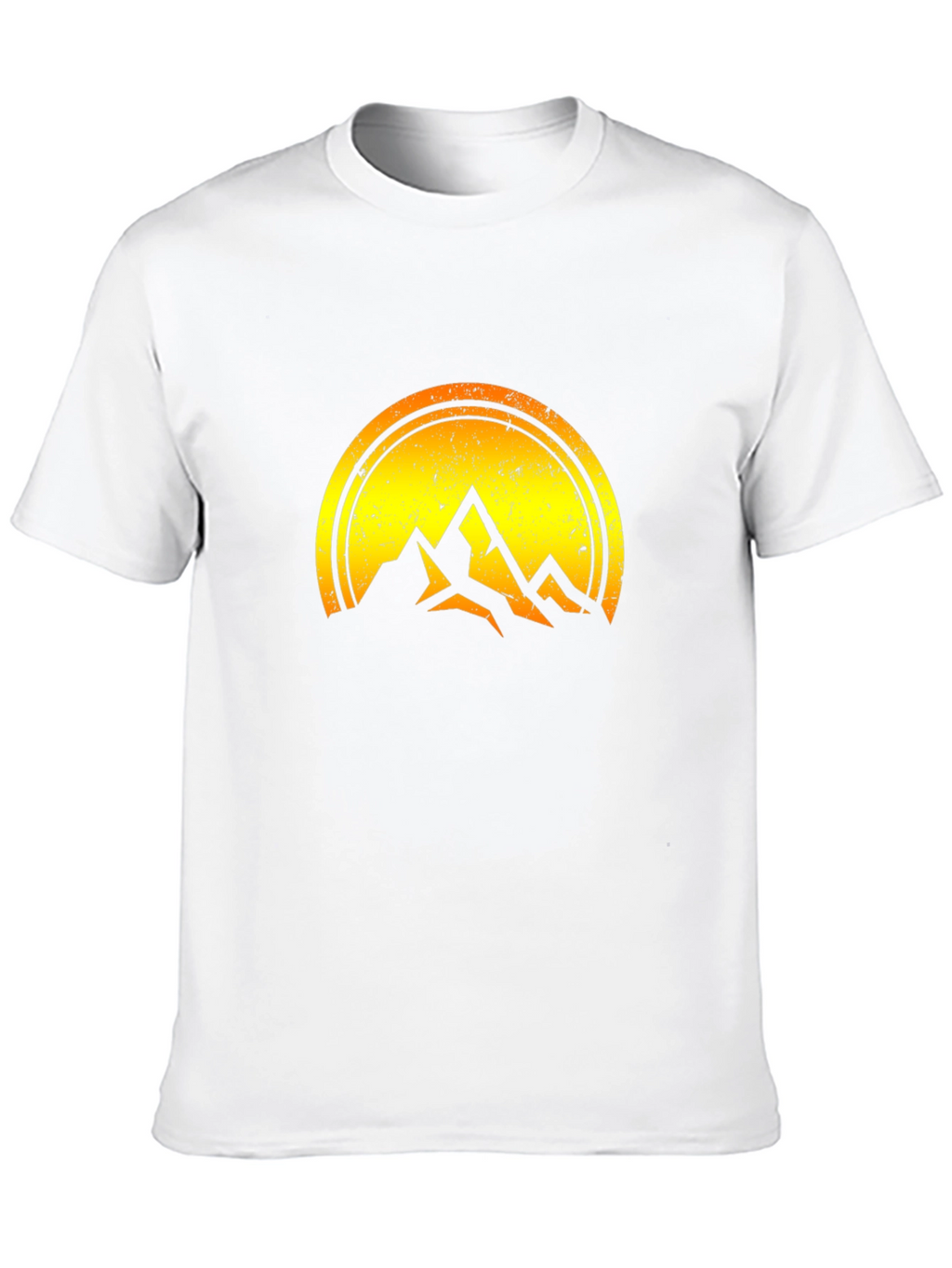 Mountain Sunset Graphic Tee - Black Cotton Blend