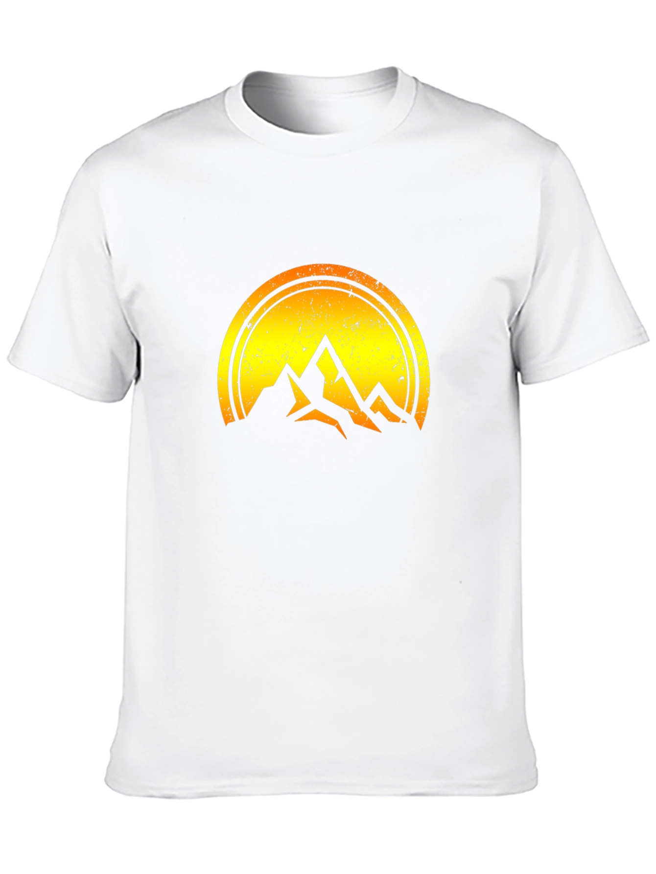 Mountain Sunset Graphic Tee - Black Cotton Blend