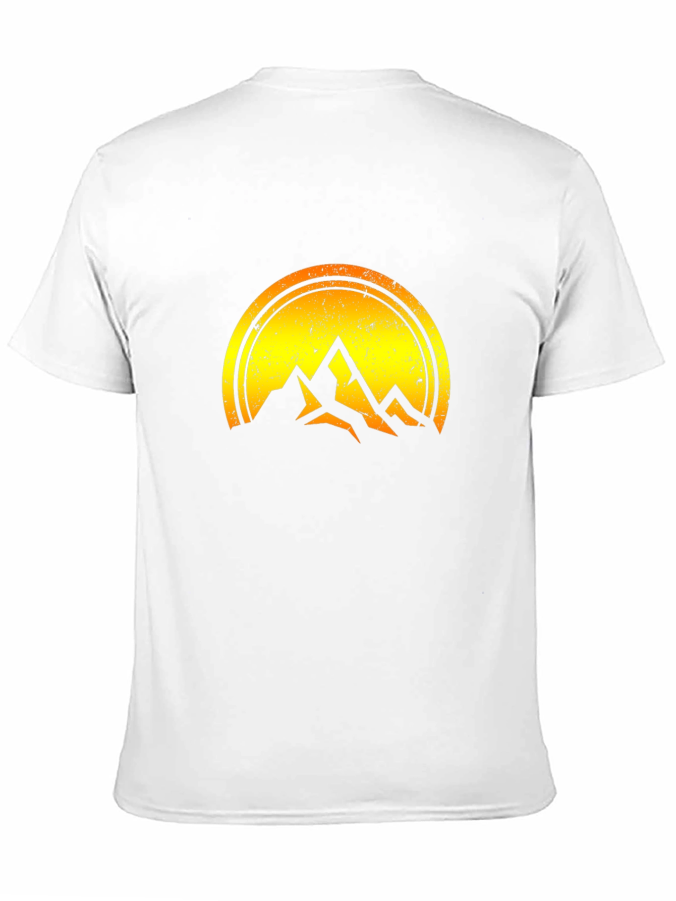 Mountain Sunset Graphic Tee - Black Cotton Blend